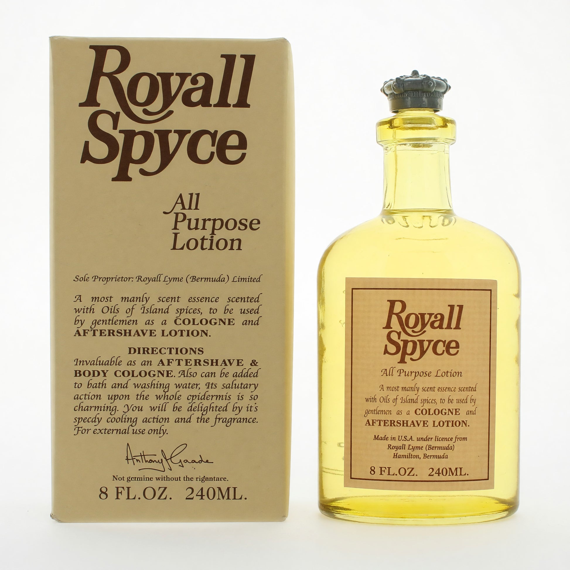 Royall Spyce by Royall Fragrances, 8 oz All Purpose Lotion for Men by Royall Fragrances