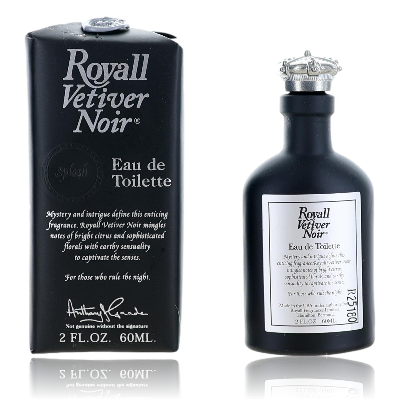 Royall Vetiver Noir by Royall Fragrance, 2 oz EDT Splash for Men by Royall Fragrances