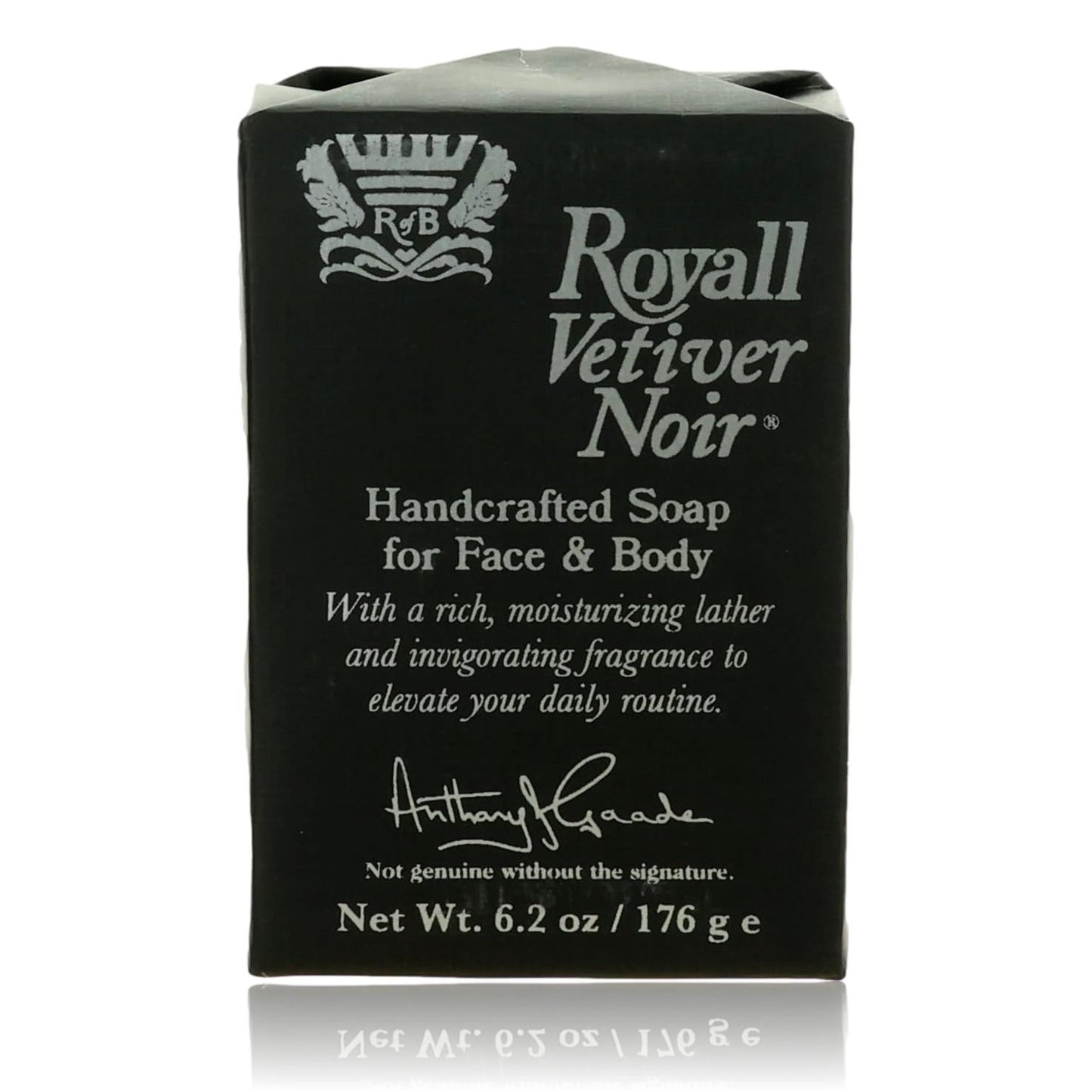 Royall Vetiver Noir by Royall Fragrances, 6.2 oz Bar Soap for Men by Royall Fragrances