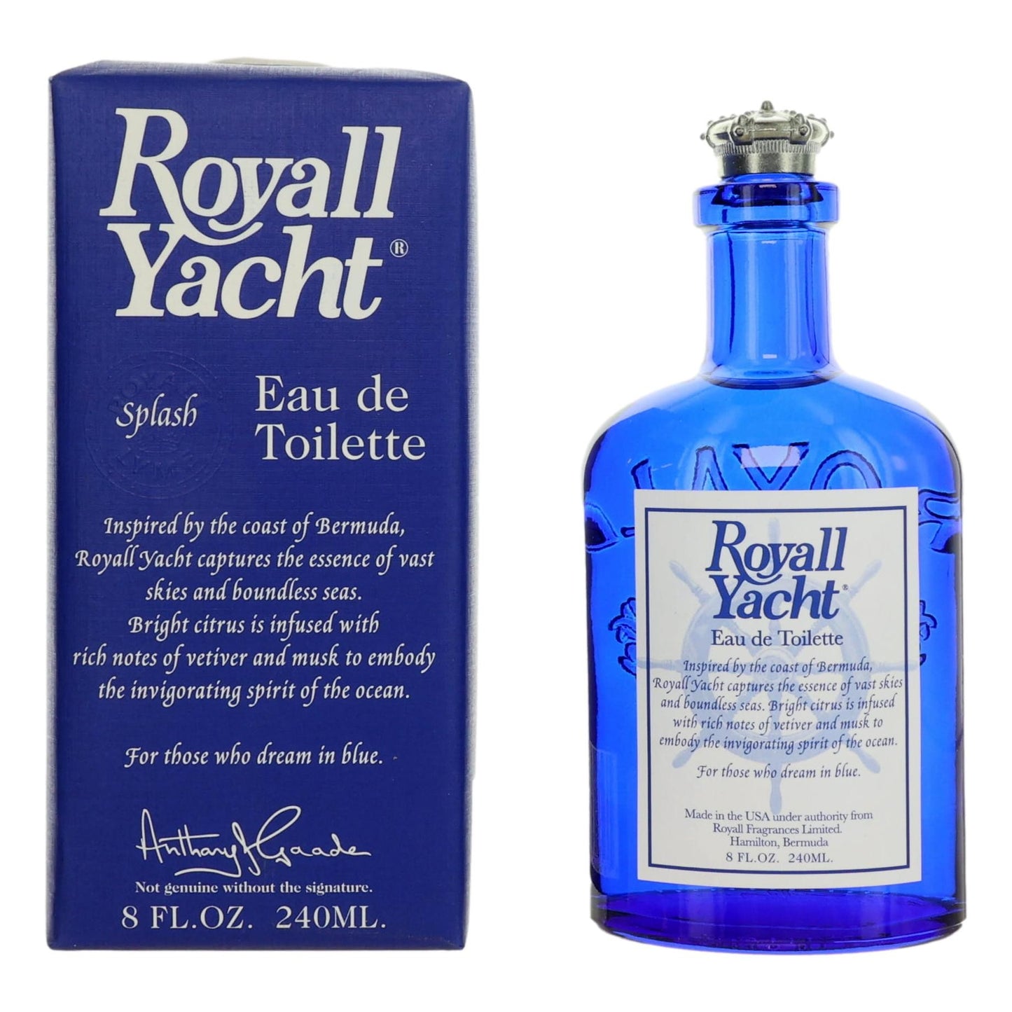 Royall Yacht by Royall Fragrances, 8 oz EDT Splash for Men by Royall Fragrances