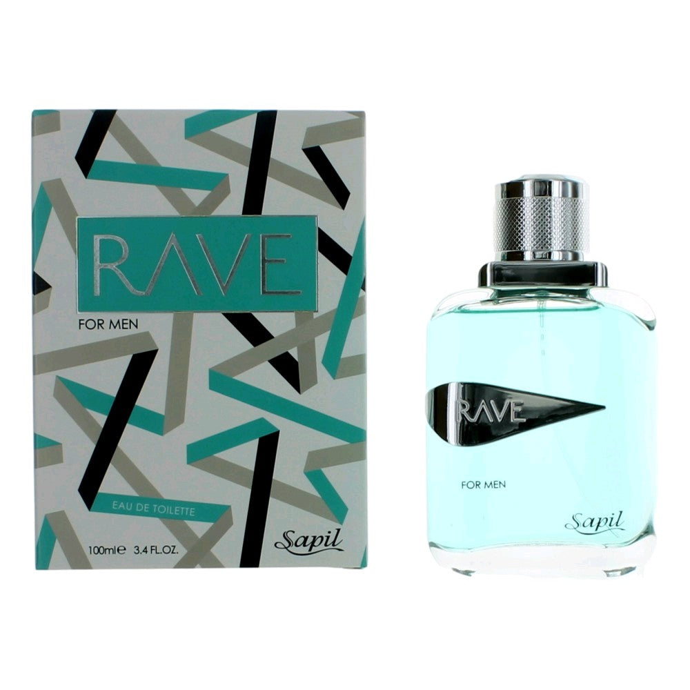Rave by Sapil, 3.4 oz EDT Spray for Men by Sapil