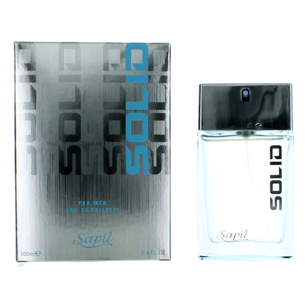 Solid by Sapil, 3.4 oz EDT Spray for Men by Sapil