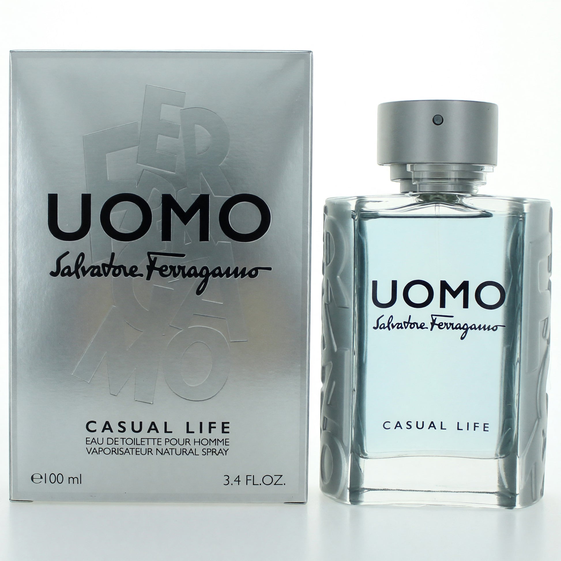 Uomo Casual Life by Salvatore Ferragamo, 3.4 oz EDT Spray for Men by Salvatore Ferragamo