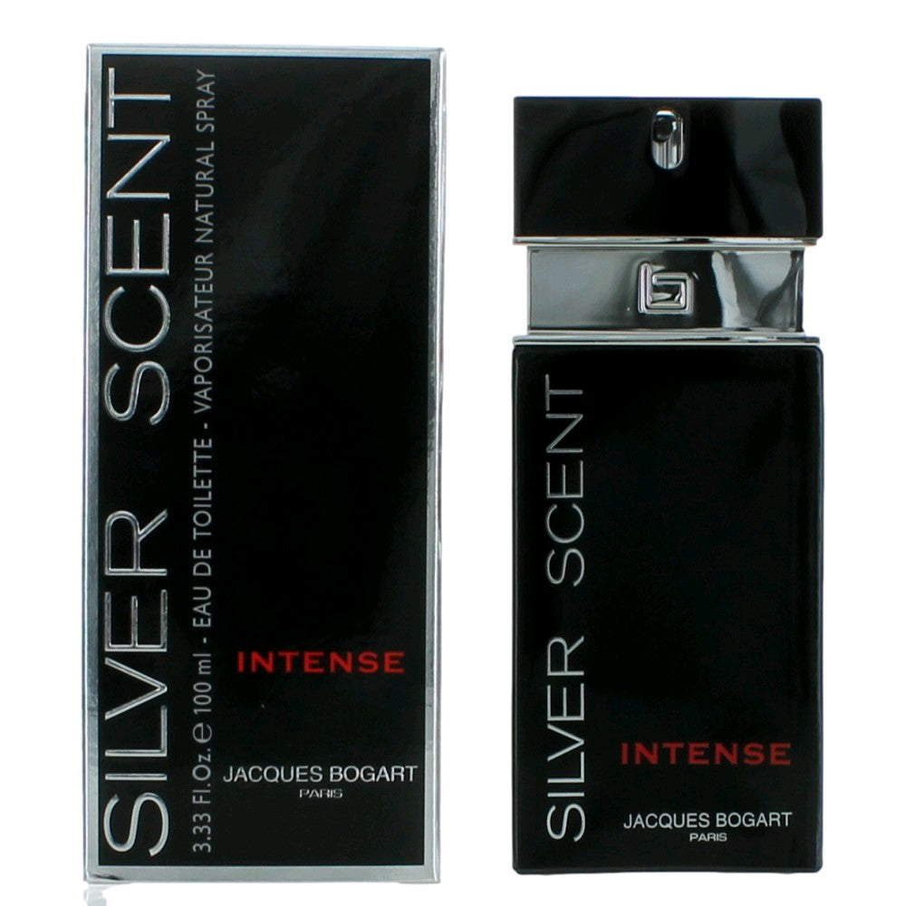 Silver Scent Intense by Jacques Bogart, 3.4 oz EDT Spray for Men by Jacques Bogart