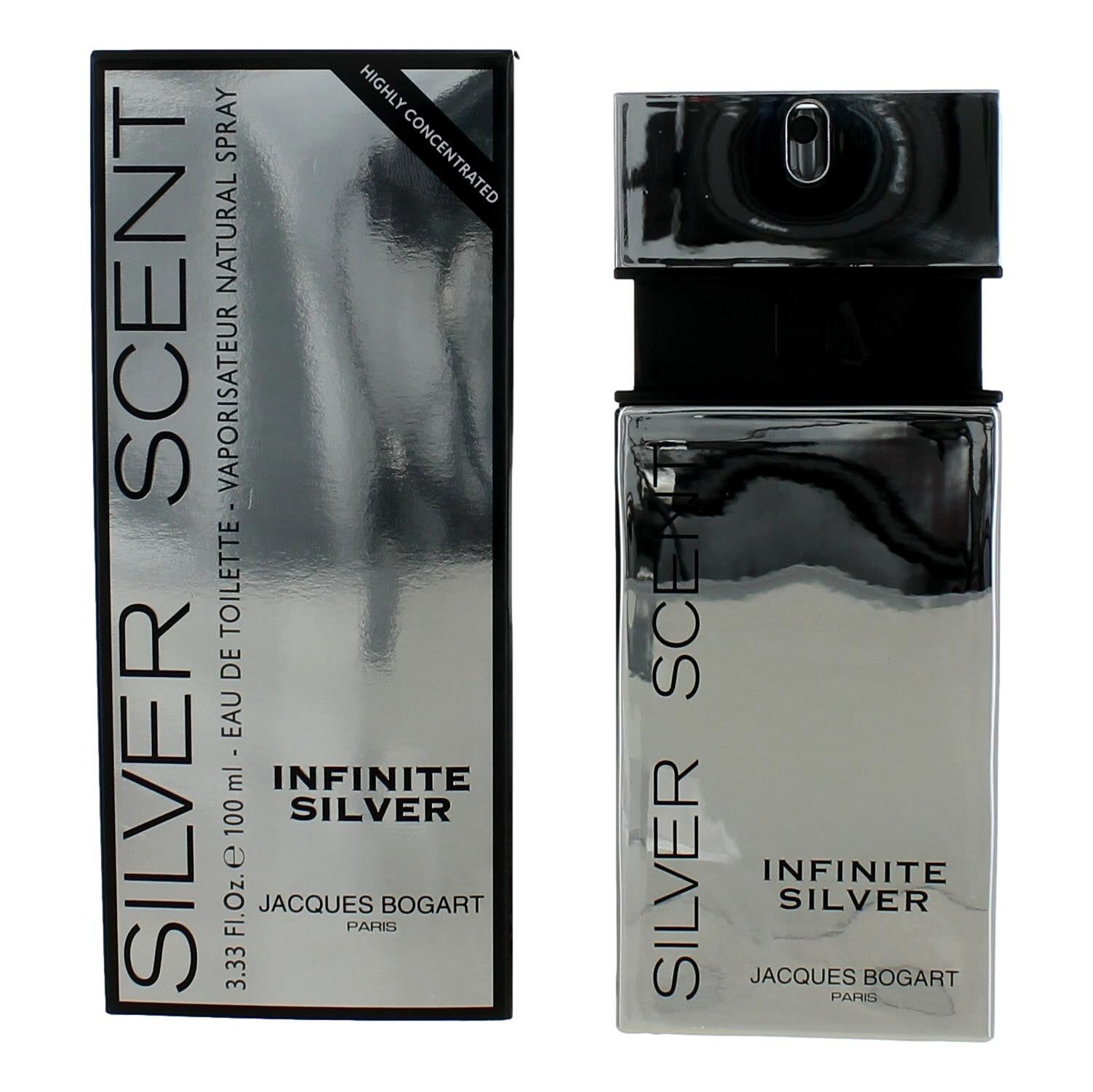 Silver Scent Infinite Silver by Jacques Bogart, 3.33 oz EDT for Men by Jacques Bogart