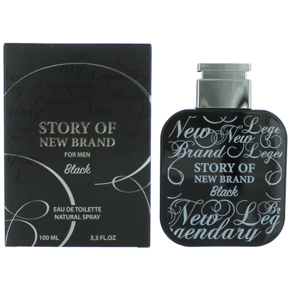 Story of New Brand Black by New Brand, 3.3 oz EDT Spray for Men by New Brand