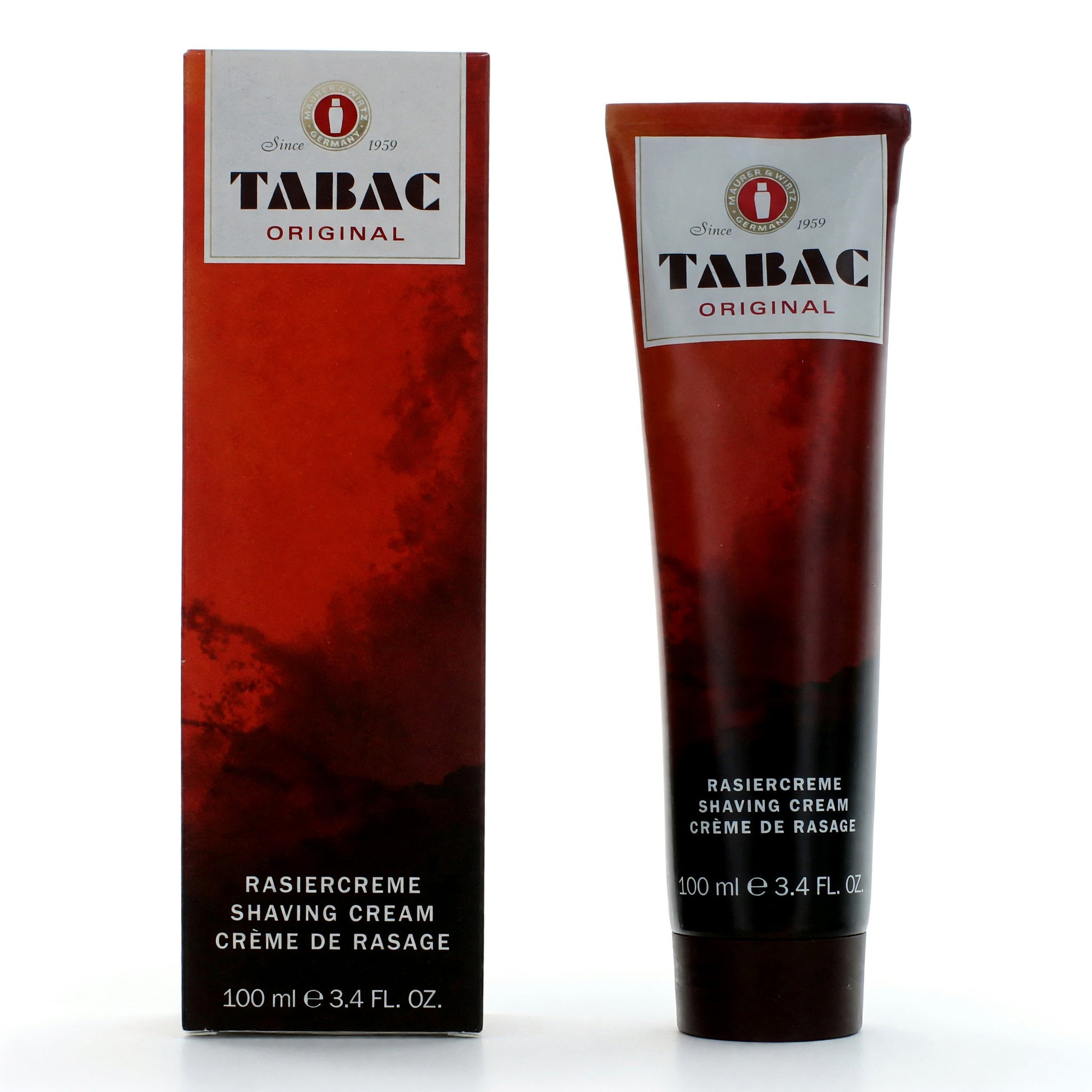 Tabac by Maurer & Wirtz, 3.4 oz Shaving Cream for Men by Maurer & Wirtz
