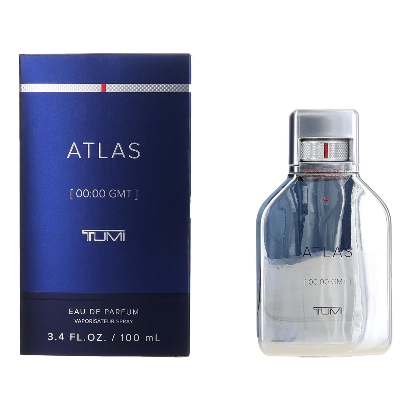 Atlas [00:00 GMT] by Tumi, 3.4 oz EDP Spray for Men by Tumi
