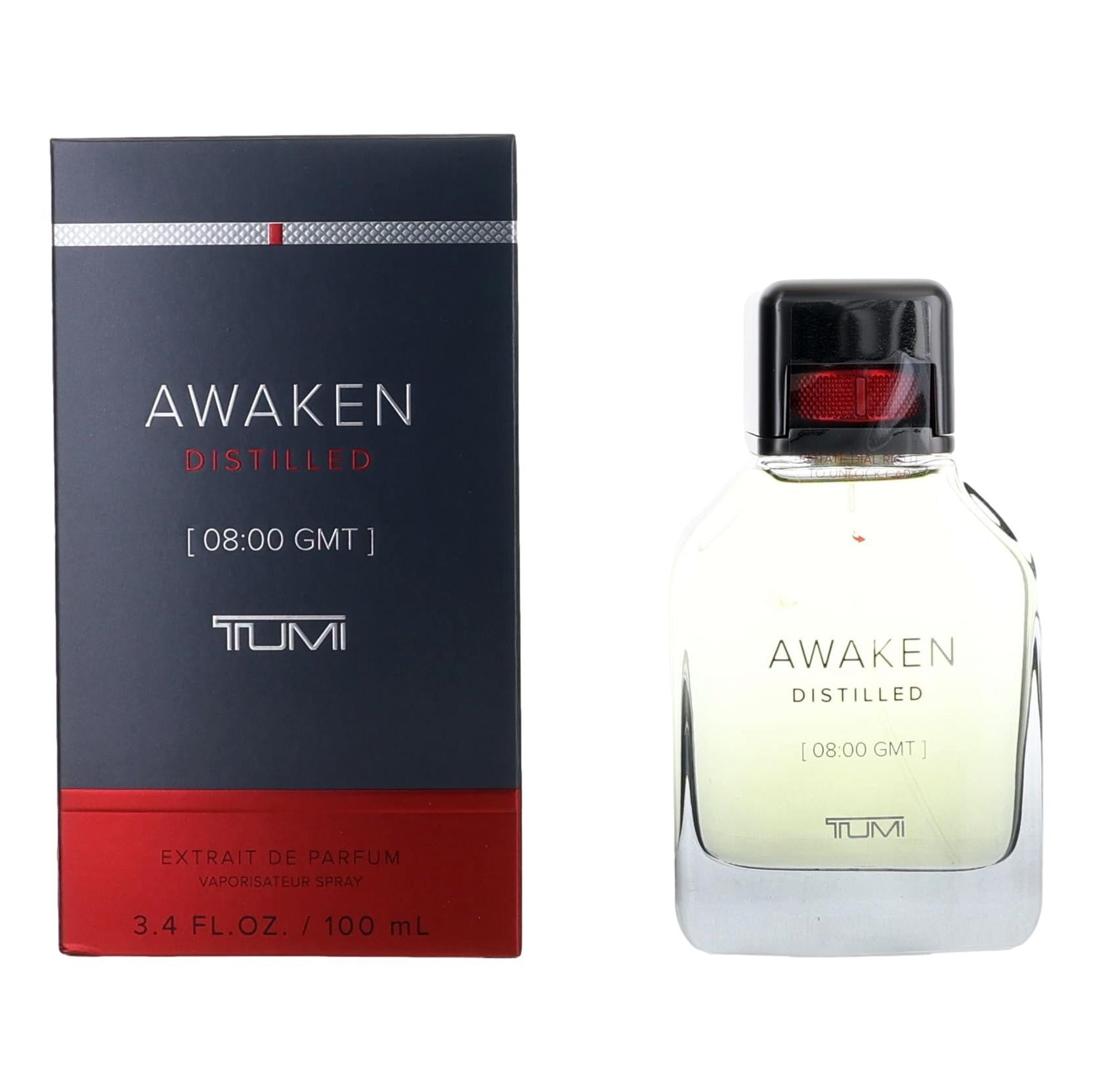 Awaken Distilled [08:00 GMT] by Tumi, 3.4oz Extrait de Parfum Spray men by Tumi