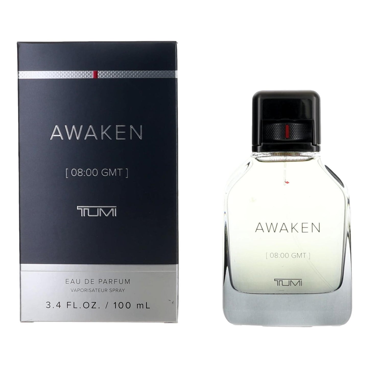 Awaken [08:00 GMT] by Tumi, 3.4 oz EDP Spray for Men by Tumi