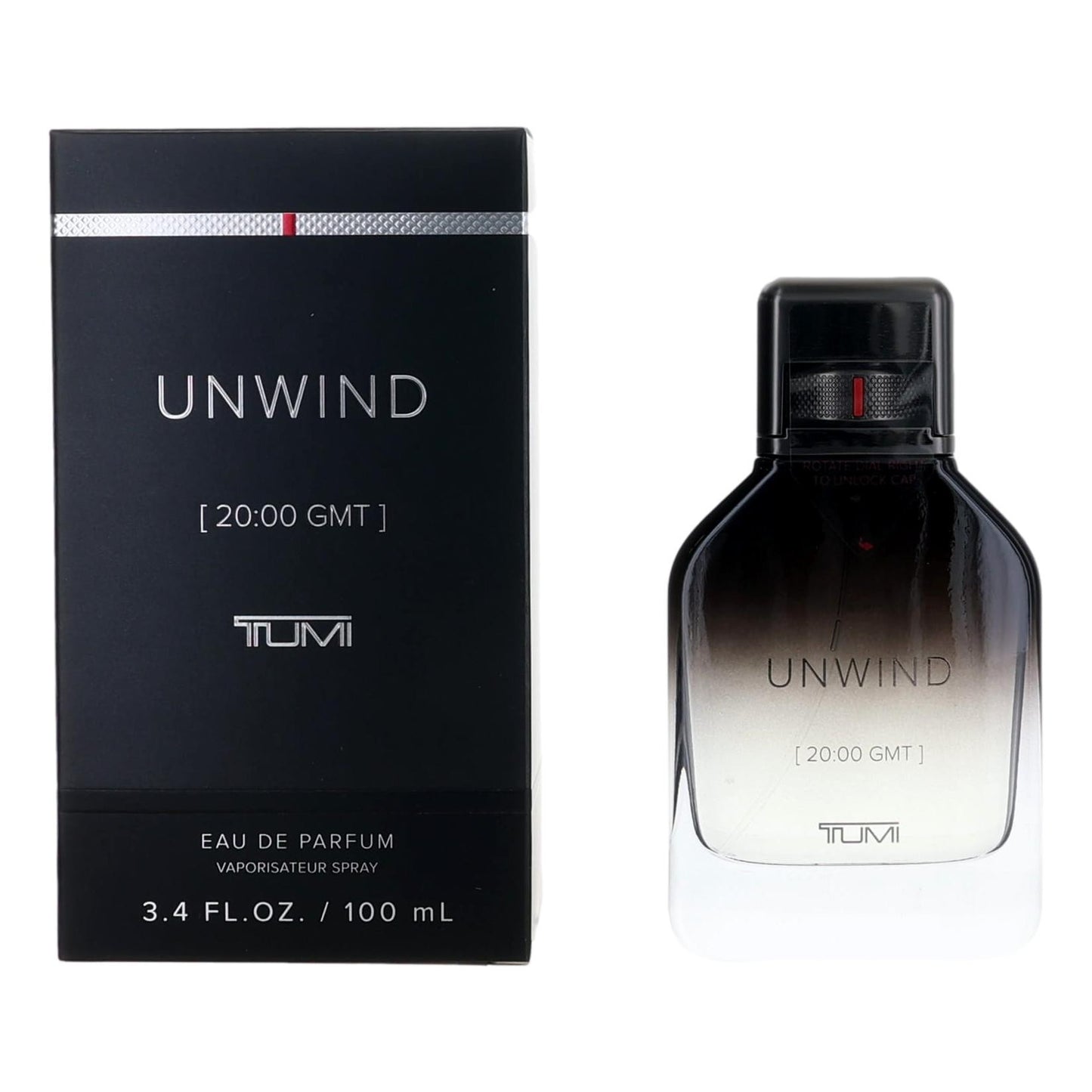 Unwind [20:00 GMT] by Tumi, 3.4 oz EDP Spray for Men by Tumi