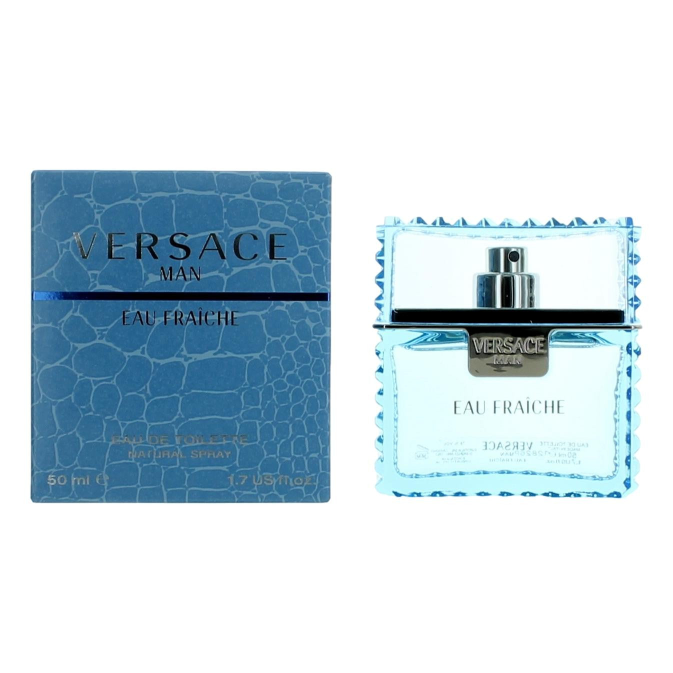 Versace Man Eau Fraiche by Versace, 1.7 oz EDT Spray for Men by Versace