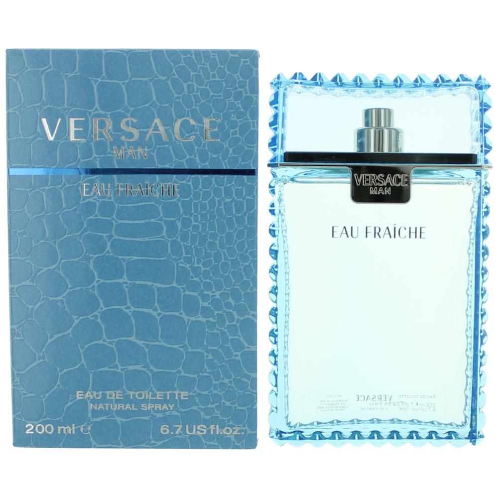 Versace Man Eau Fraiche by Versace, 6.7 oz EDT Spray for Men by Versace