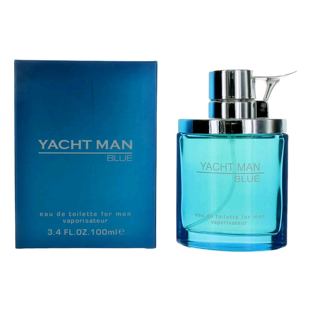 Yacht Man Blue by Myrurgia, 3.4 oz EDT Spray for Men by Myrurgia