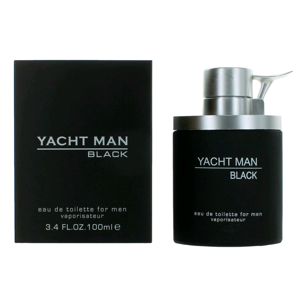 Yacht Man Black by Myrurgia, 3.4 oz EDT Spray for Men by Myrurgia
