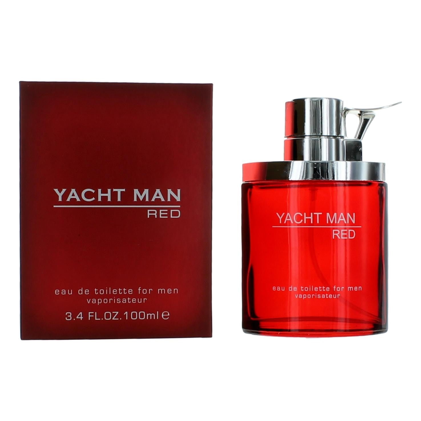 Yacht Man Red by Myrurgia, 3.4 oz EDT Spray for Men by Myrurgia