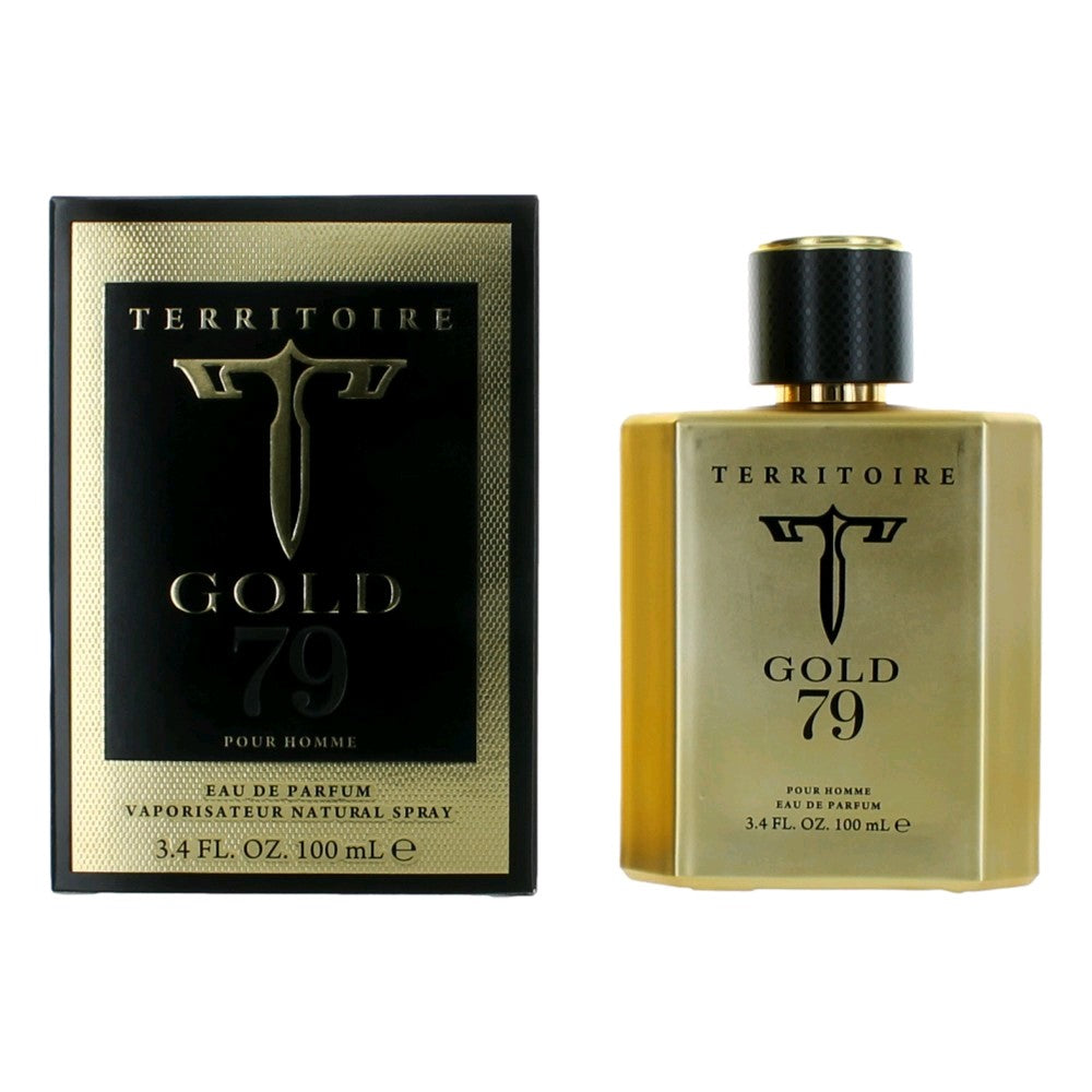Territoire Gold 79 by YZY, 3.4 oz EDP Spray for Men by Yzy