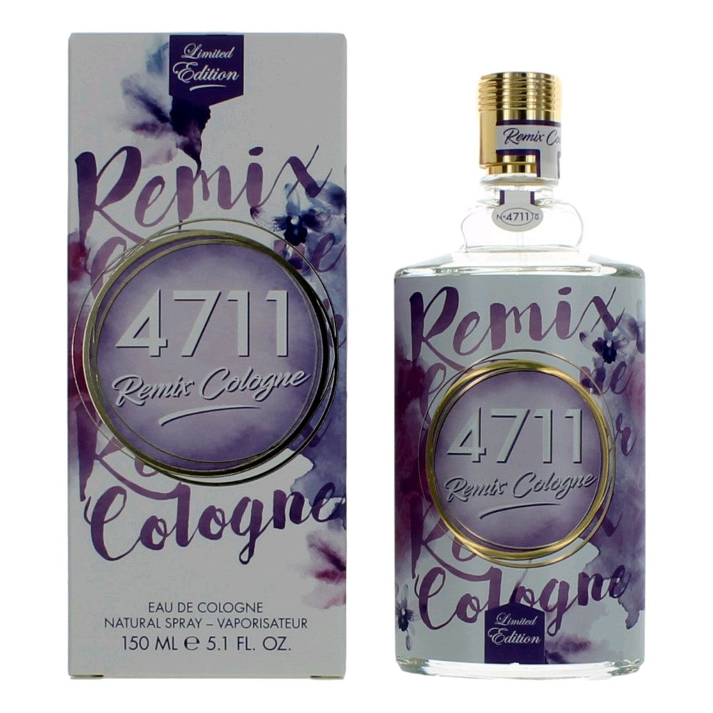 4711 Remix Cologne Lavender by Muelhens, 5.1oz Eau De Cologne Spray for Unisex by Muelhens