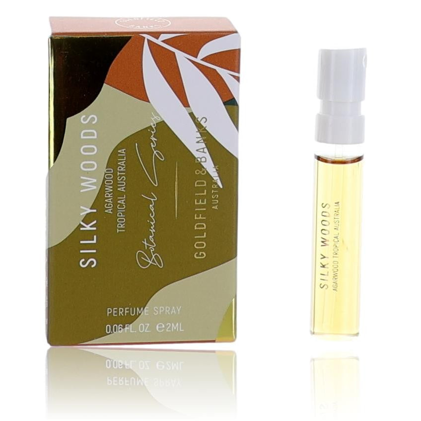 Silky Woods by Goldfield and Banks, 0.06oz Perfume Spray for Unisex Sample by Goldfield & Banks
