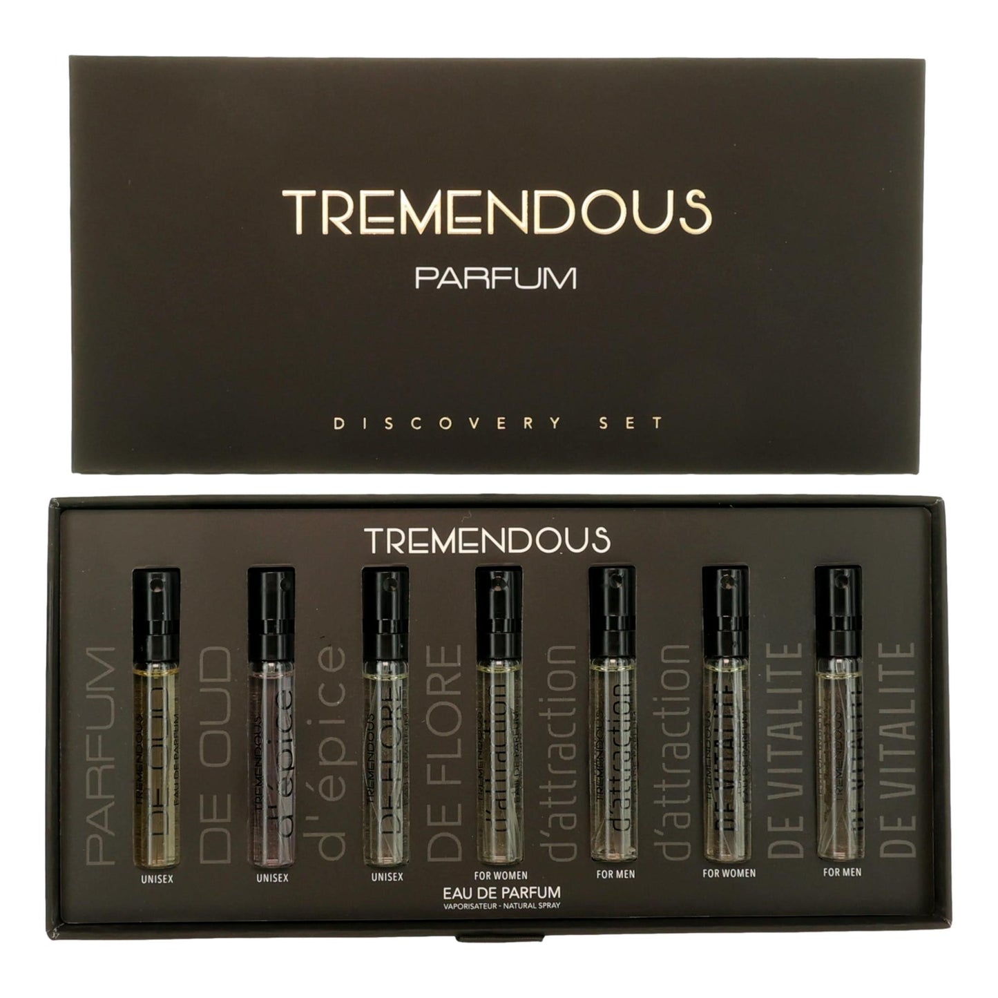 Tremendous by Tremendous Parfum, 7 Piece Discovery set by Tremendous