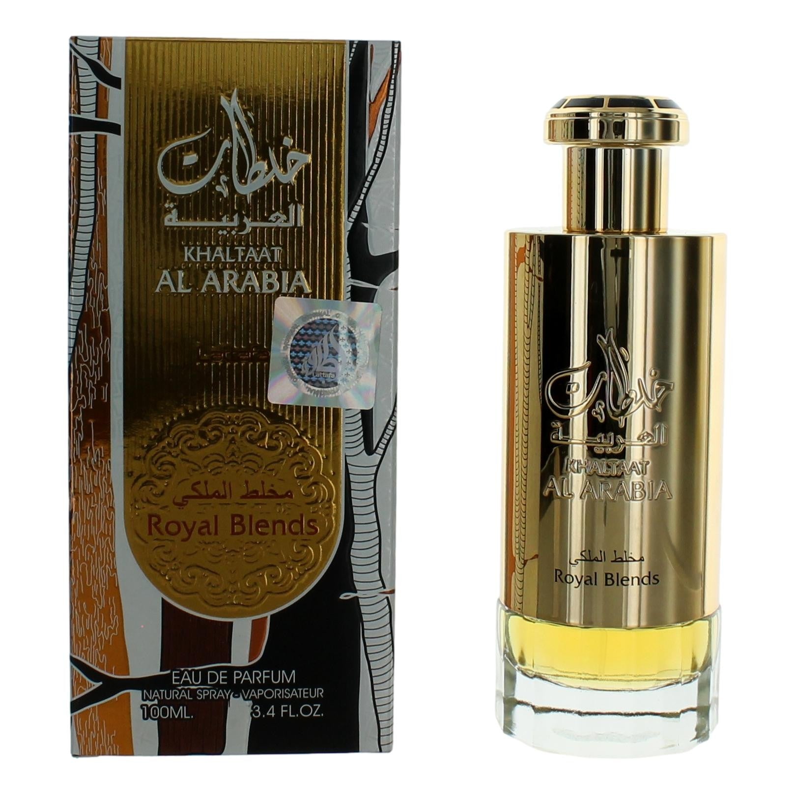 Khaltaat Al Arabia Royal Blends by Lattafa, 3.4oz EDP Spray for Unisex by Lattafa