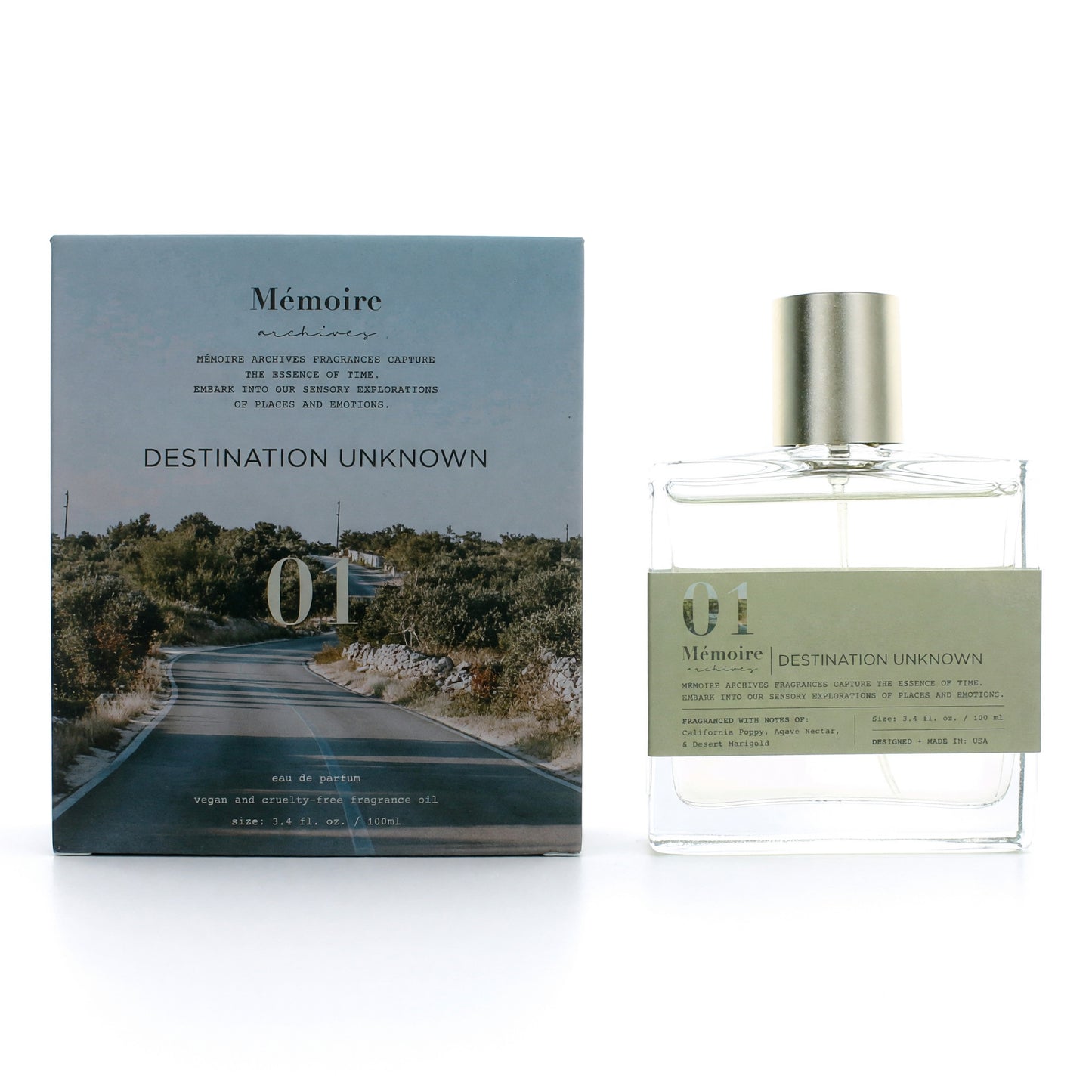 Destination Unknown by Memoire Archives, 3.4 oz EDP Spray for Unisex by Memoire Archives