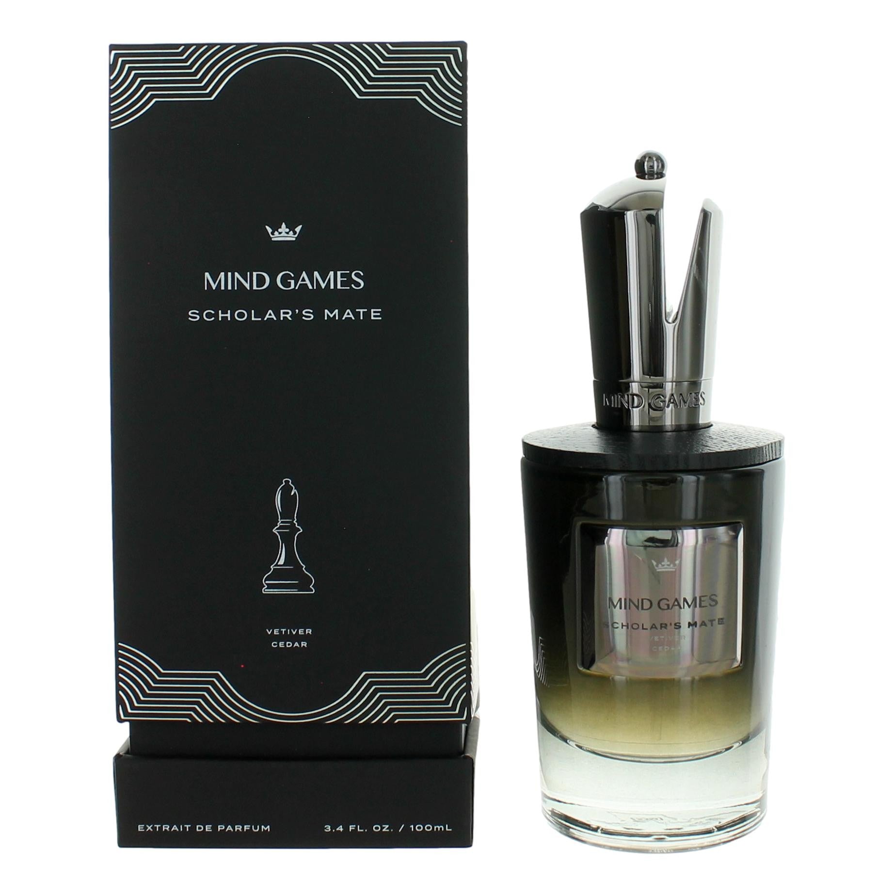 Scholar's Mate by Mind Games, 3.4 oz Extrait de Parfum for Unisex by Mind Games
