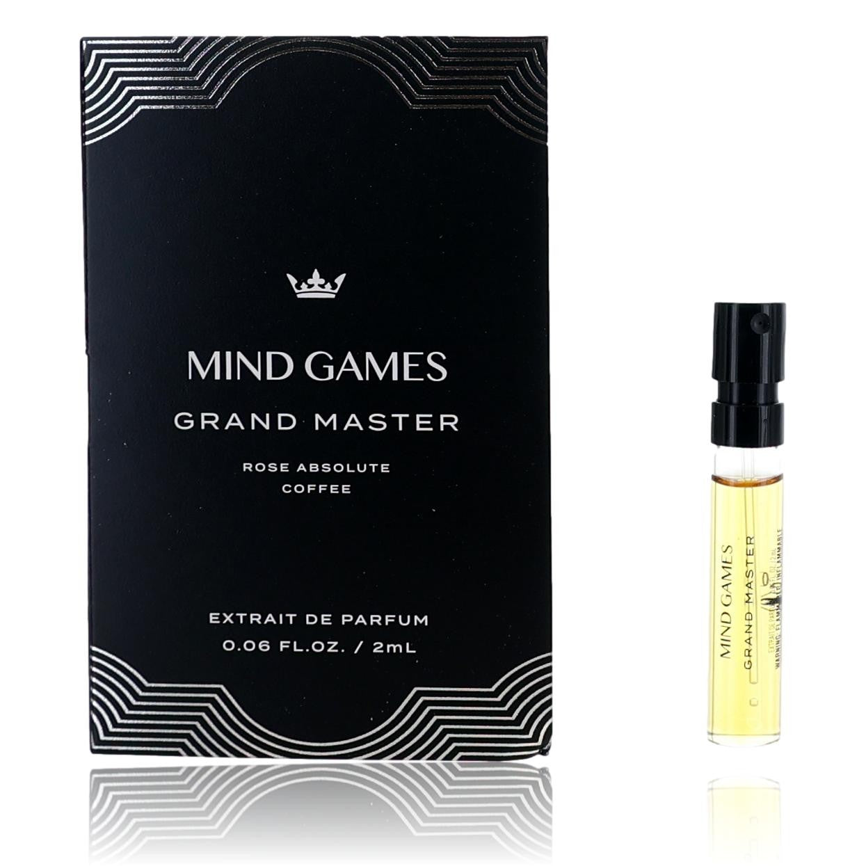 Grand Master by Mind Games, 0.06oz Extrait de Parfum for Unisex Sample by Mind Games