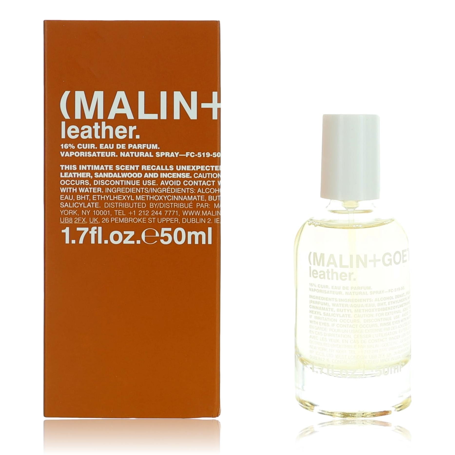 Malin & Goetz Leather by Malin & Goetz, 1.7 oz EDP Spray for Unisex by Malin & Goetz