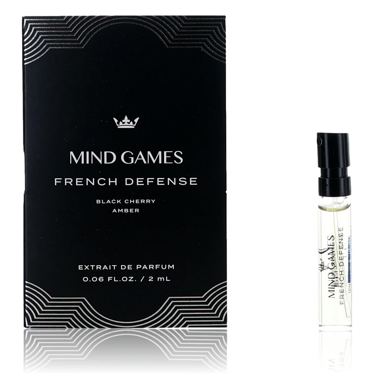 French Defense by Mind Games, 0.06oz Extrait de Parfum for Unisex Sample by Mind Games