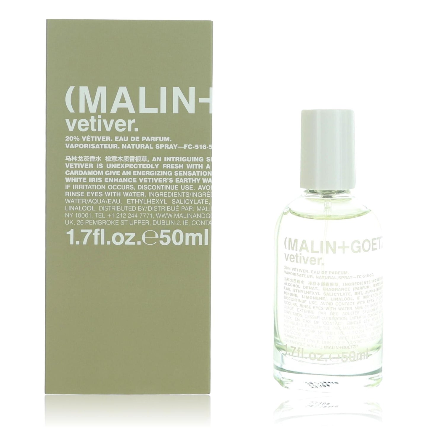 Malin & Goetz Vetiver by Malin & Goetz, 1.7 oz EDP Spray for Unisex by Malin & Goetz
