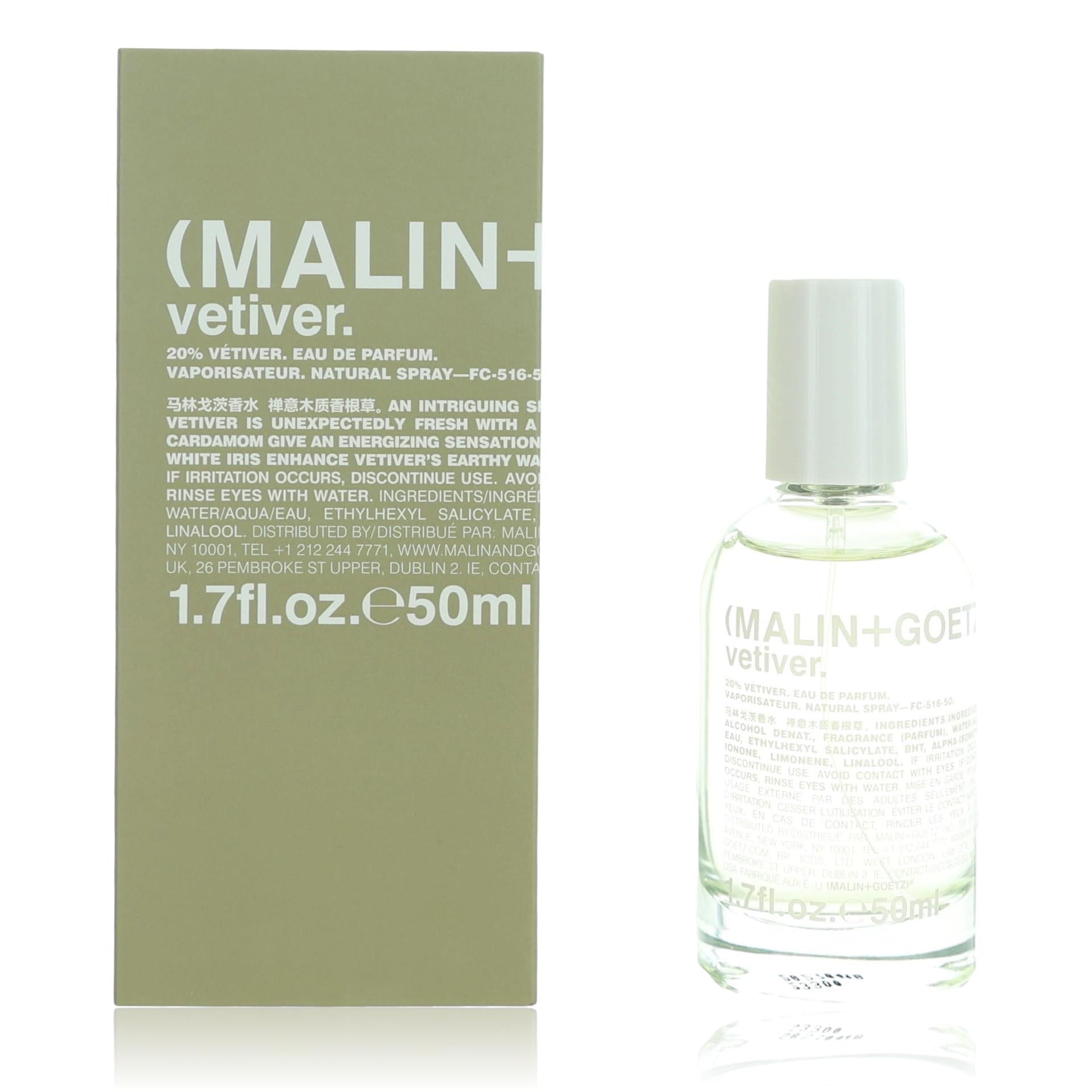 Malin & Goetz Vetiver by Malin & Goetz, 1.7 oz EDP Spray for Unisex by Malin & Goetz