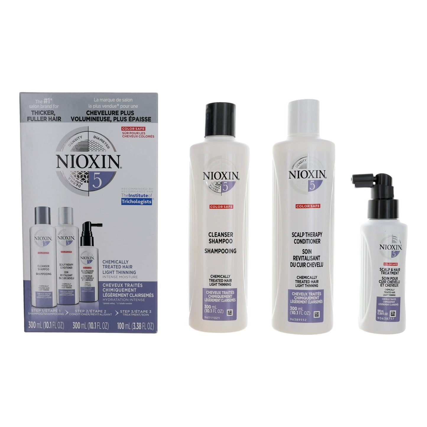 Nioxin 3D Care System Kit 5 - For Chemically Treated Hair Light Thinning Intense Moisture by Nioxin