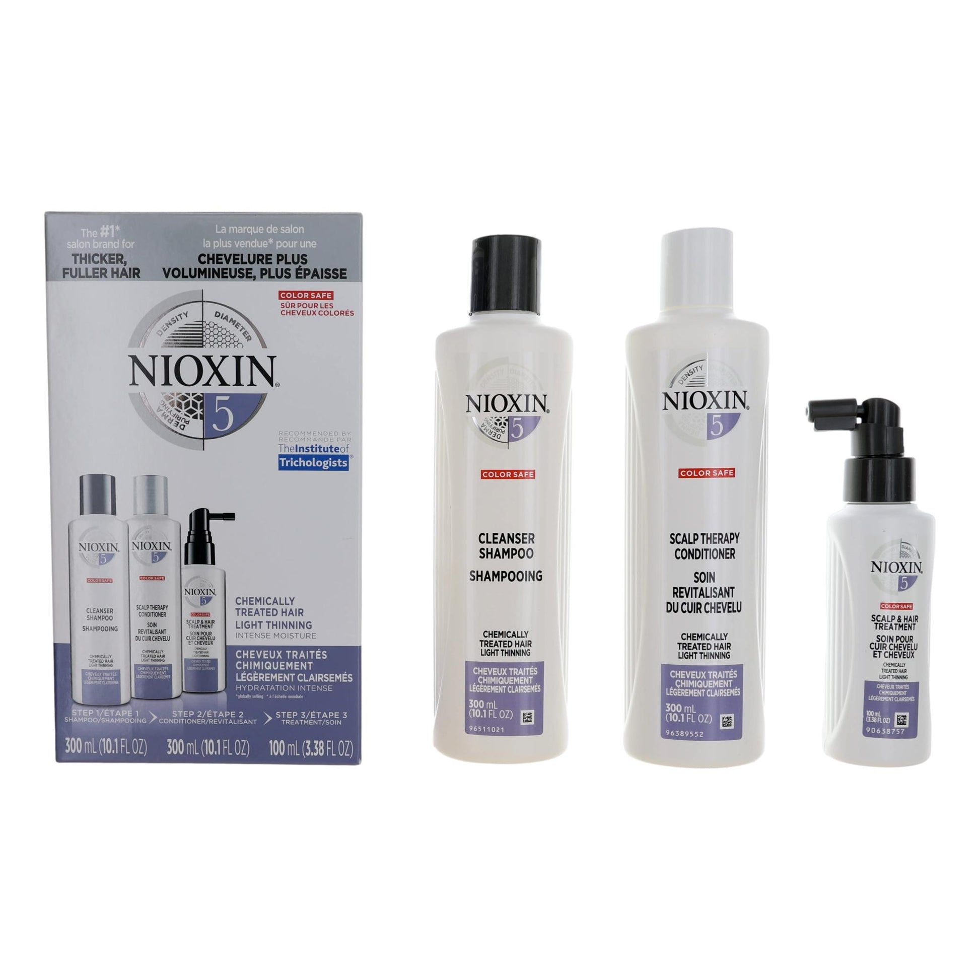 Nioxin 3D Care System Kit 5 - For Chemically Treated Hair Light Thinning Intense Moisture by Nioxin