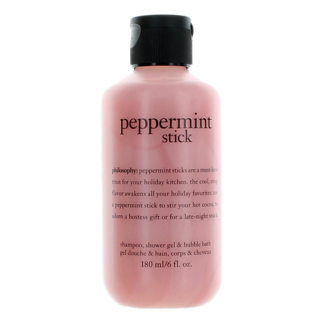 Peppermint Stick, 6oz Shampoo, Shower Gel, & Bubble Bath for Unisex by Philosophy