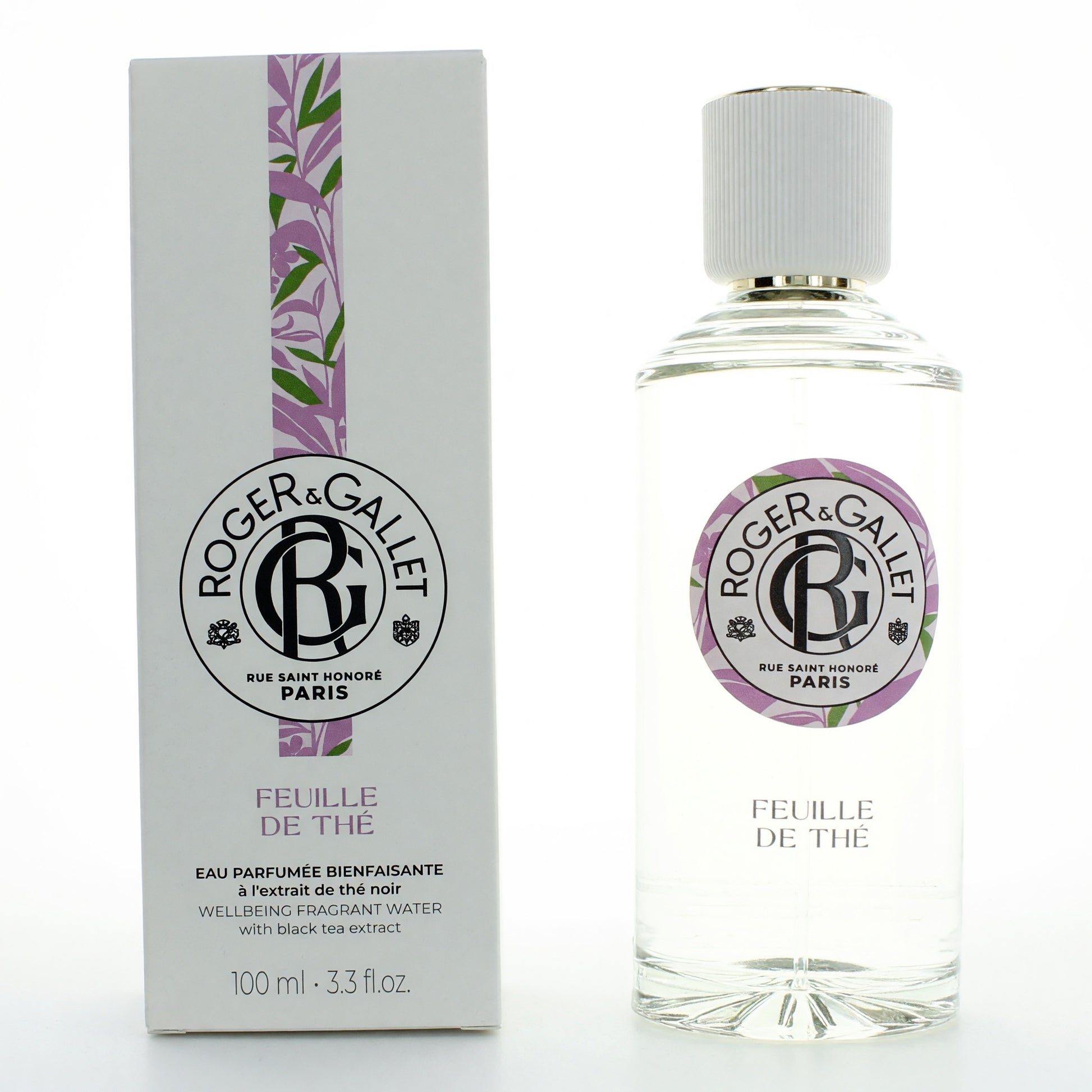 Roger & Gallet Feuille De The, 3.3oz Eau Parfumee Spray for Unisex by Roger & Gallet