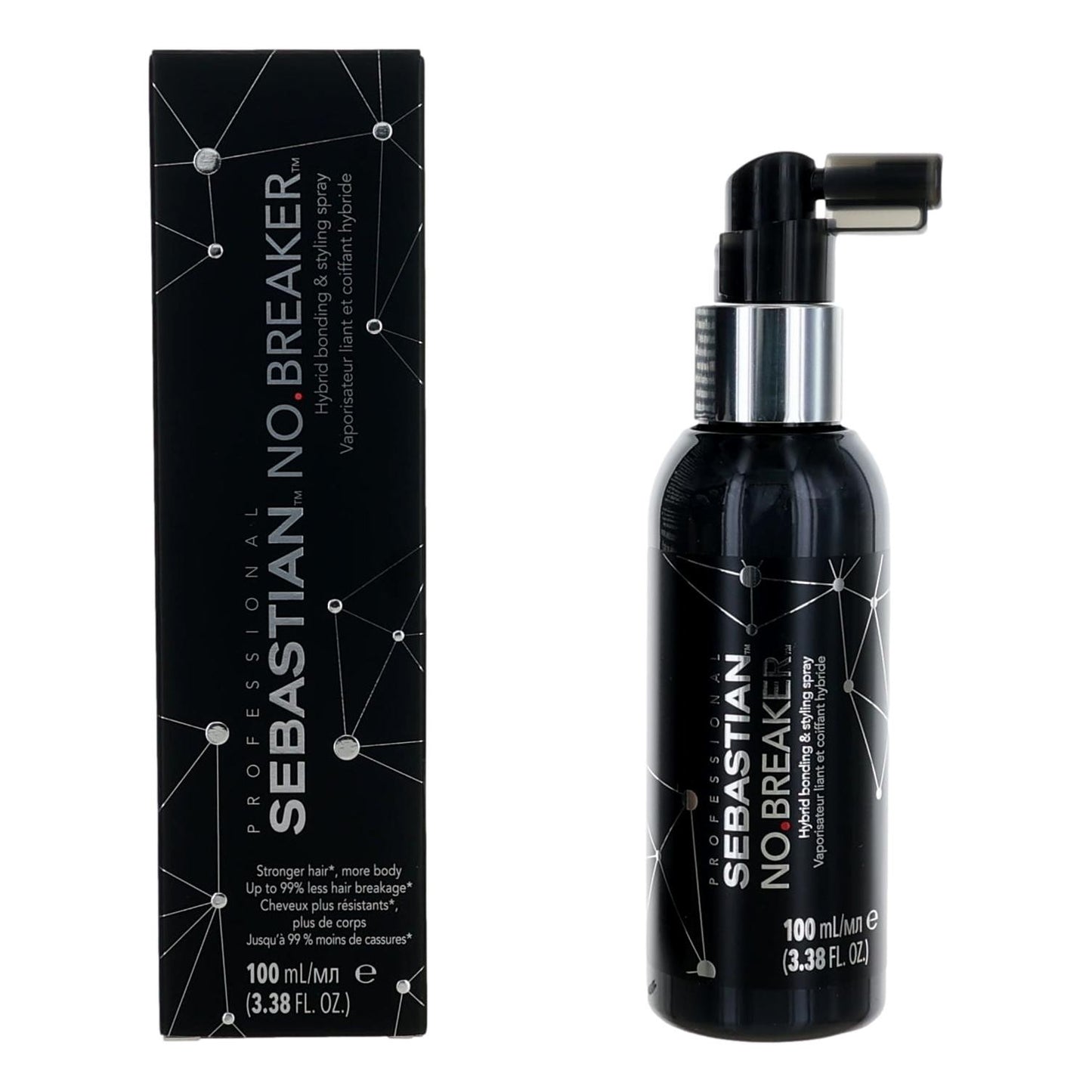 Sebastian No Breaker by Sebastian, 3.38oz Hybrid bonding & Styling Spray by Sebastian