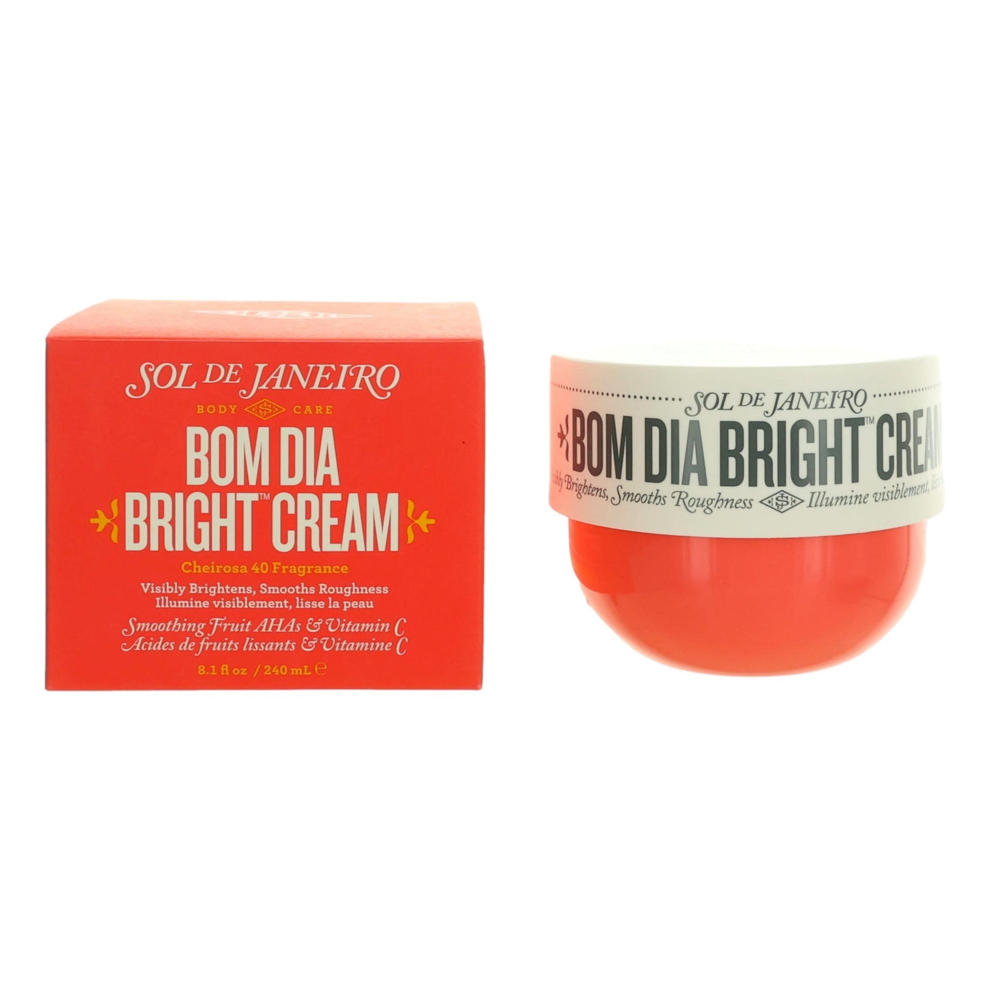 Bom Dia Bright Cream by Sol De Janeiro, 8 oz Body Cream by Sol De Janeiro