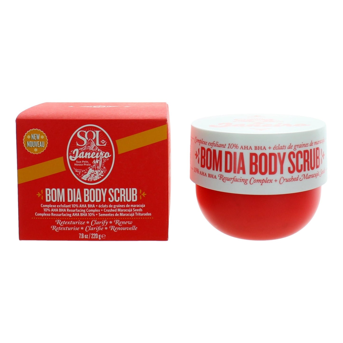 Bom Dia Body Scrub by Sol De Janeiro, 7.8 oz Body by Sol De Janeiro