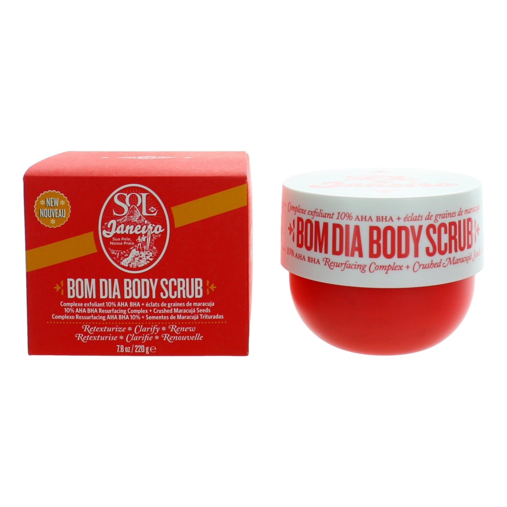 Bom Dia Body Scrub by Sol De Janeiro, 7.8 oz Body by Sol De Janeiro