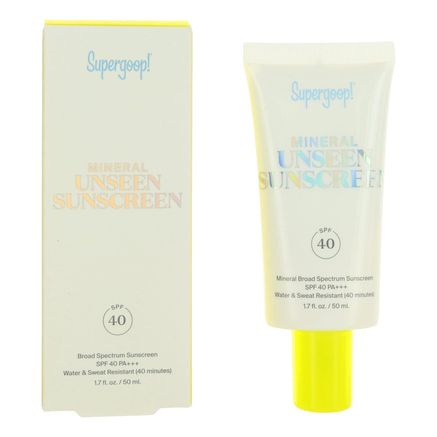 Supergoop Mineral Unseen Sunscreen by Supergoop, 1.7oz Sunscreen SPF40 by Supergoop