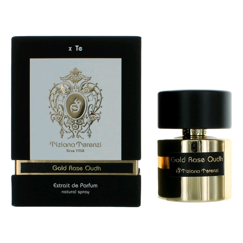 Gold Rose Oudh by Tiziana Terenzi, 3.4oz Extrait De Parfum Spray for Unisex by Tiziana Terenzi