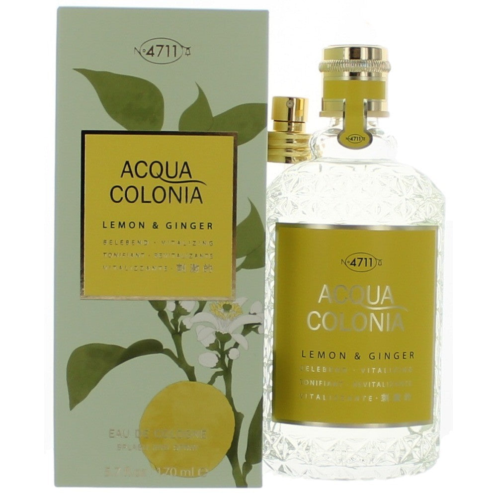 Acqua Colonia Lemon & Ginger by 4711, 5.7oz Eau De Cologne Splash/Spray Unisex by 4711