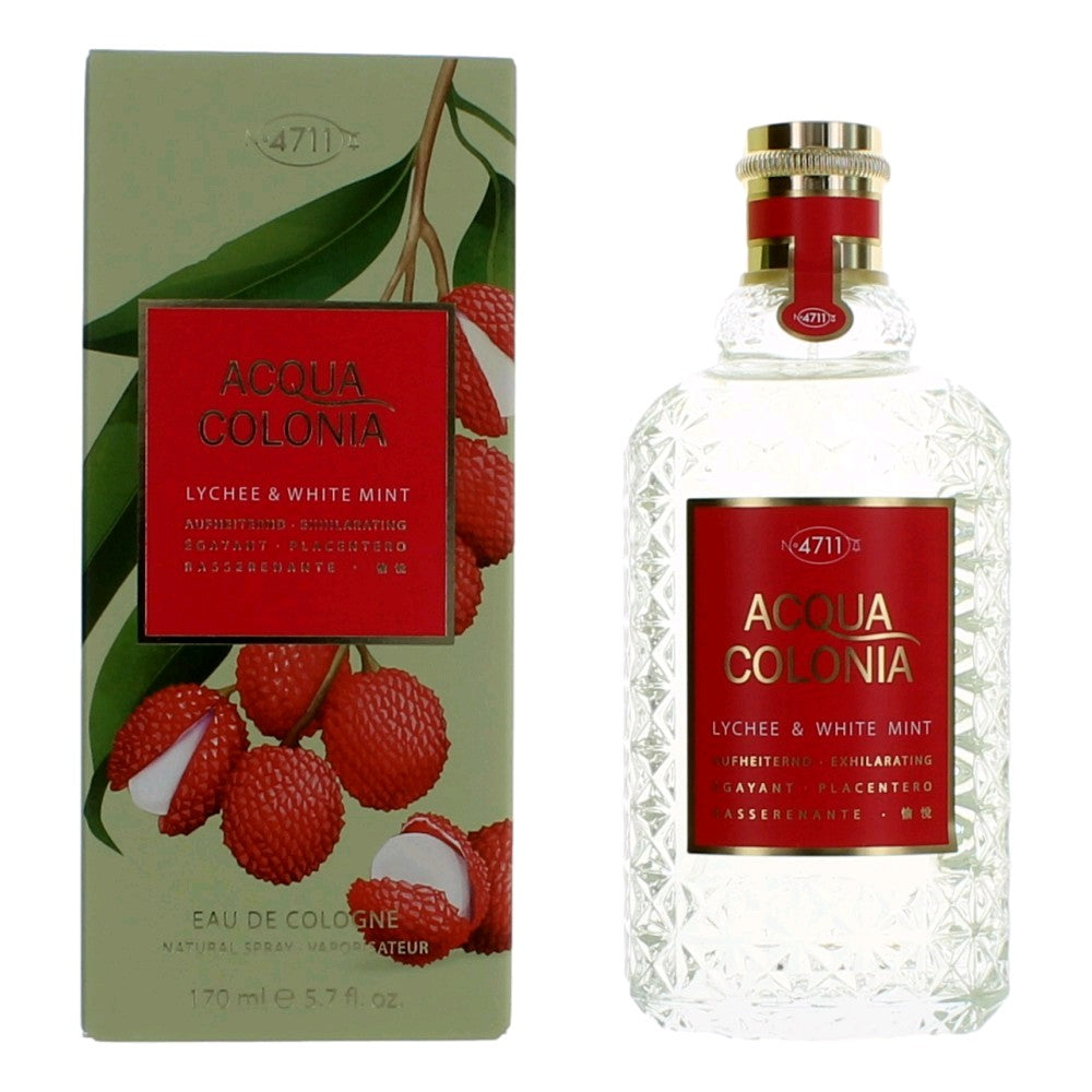 Acqua Colonia Lychee and Mint by 4711, 5.7oz Eau De Cologne Splash/Spray women by 4711
