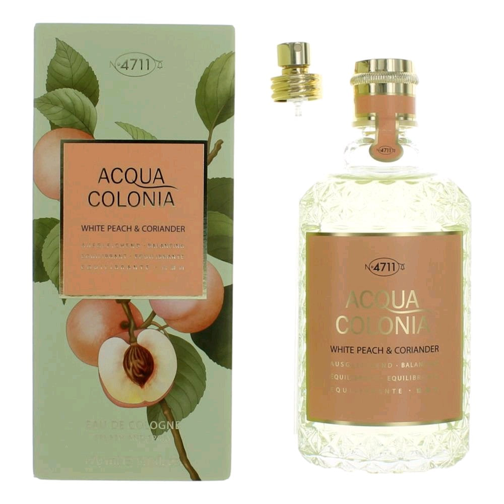 Acqua Colonia White Peach & Corriander by 4711, 5.7oz Eau De Cologne Spray women by 4711