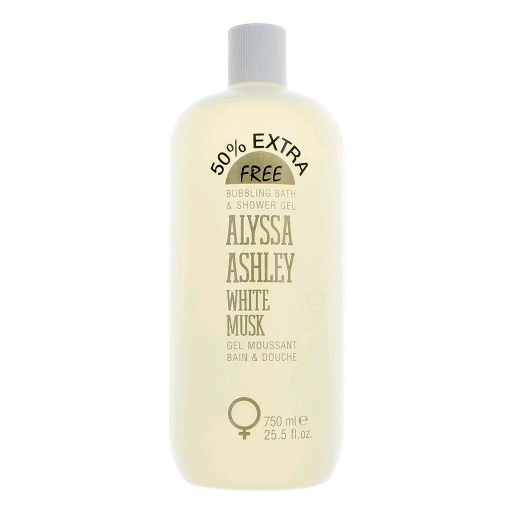 White Musk by Alyssa Ashley, 25.5 oz Bubbling Bath & Shower Gel by Alyssa Ashley