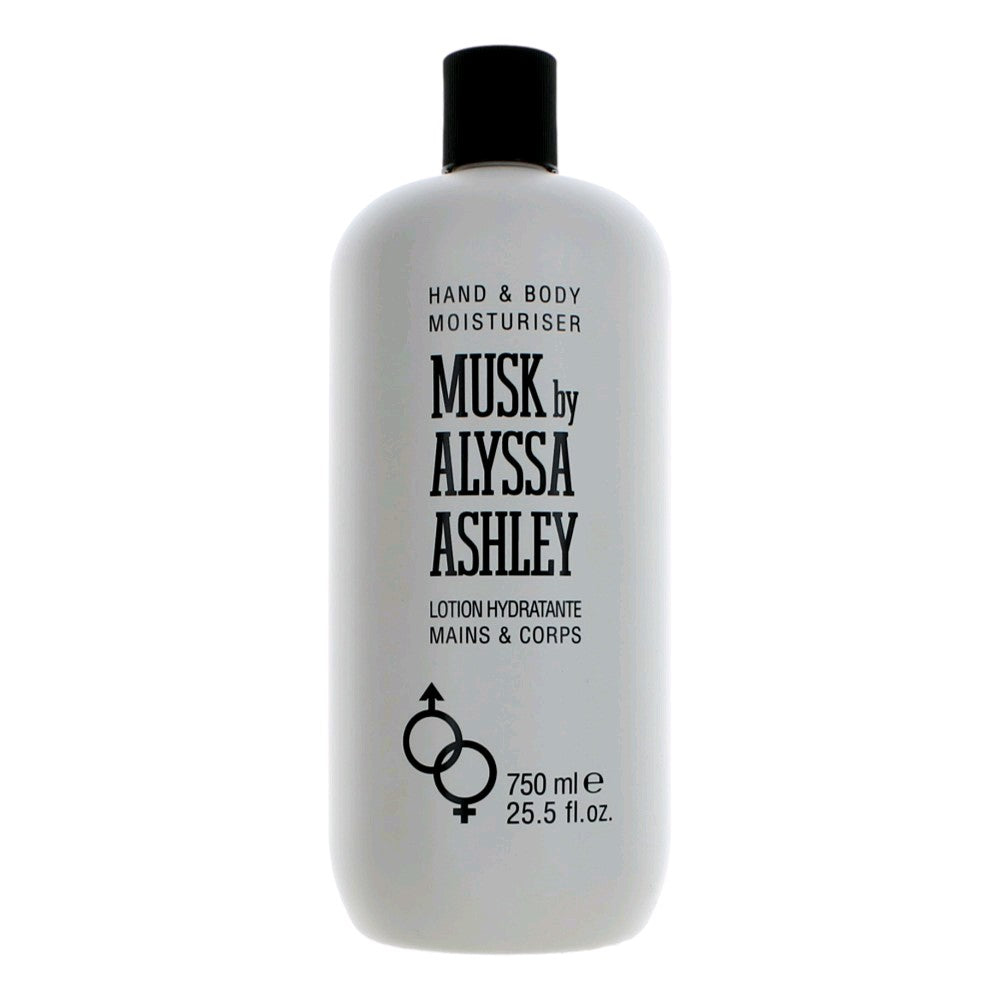 Musk by Alyssa Ashley, 25.5 oz Hand & Body Moisturizer for Women by Alyssa Ashley