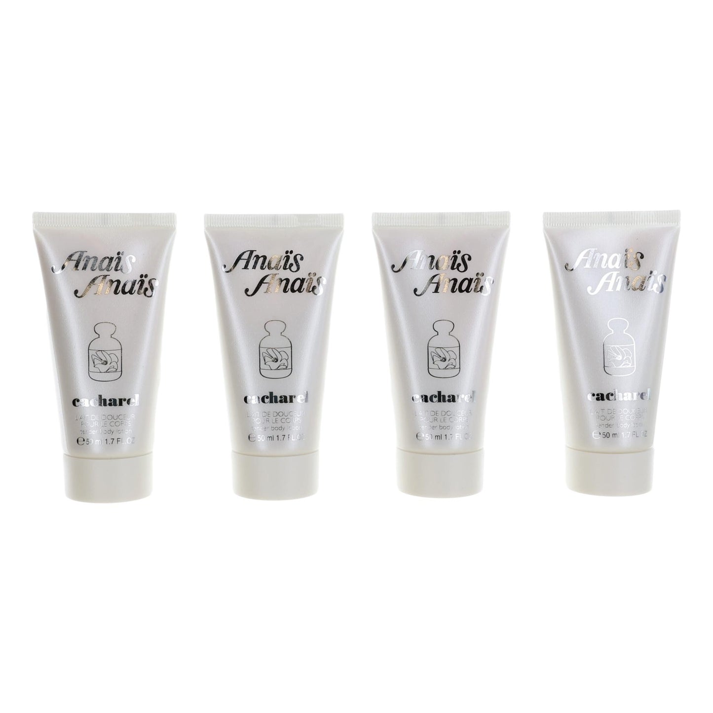 Anais Anais by Cacharel, 4 Pack 1.7oz Body Lotions ( 6.8oz total ) women by Cacharel
