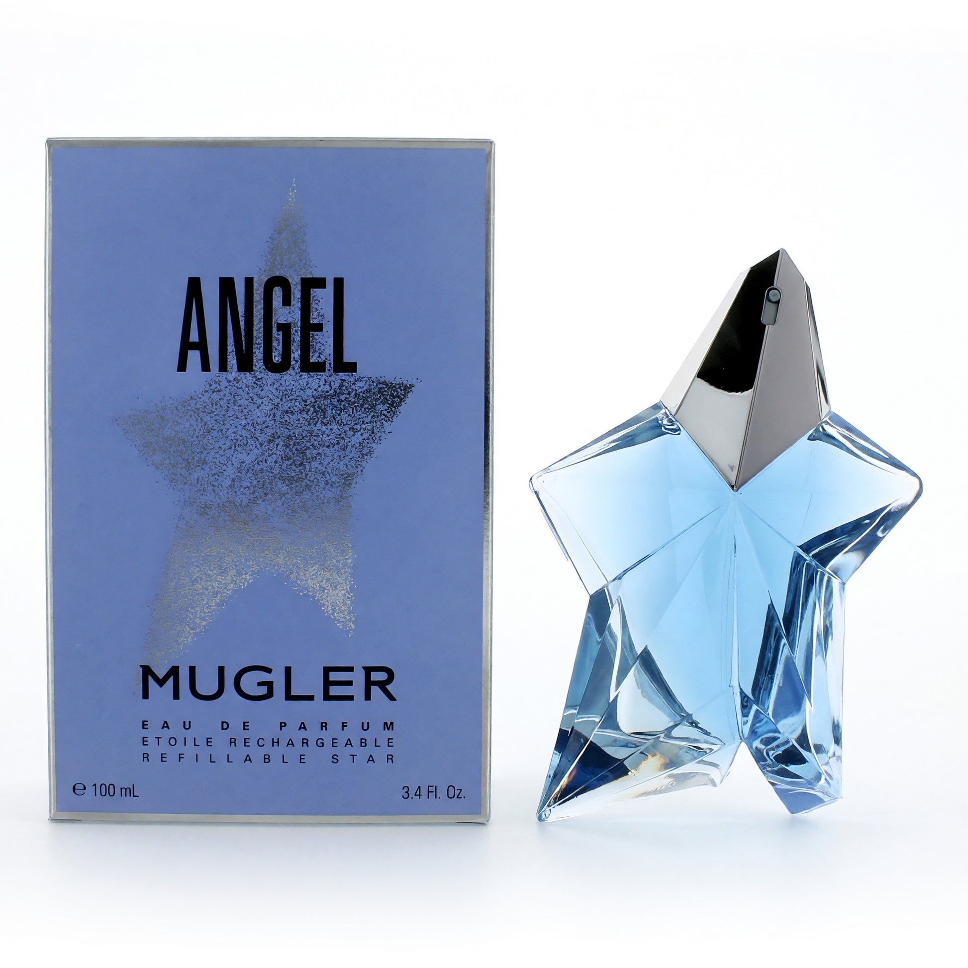 Angel by Thierry Mugler, 3.4 oz EDP Spray Refillable Star for Women by Thierry Mugler