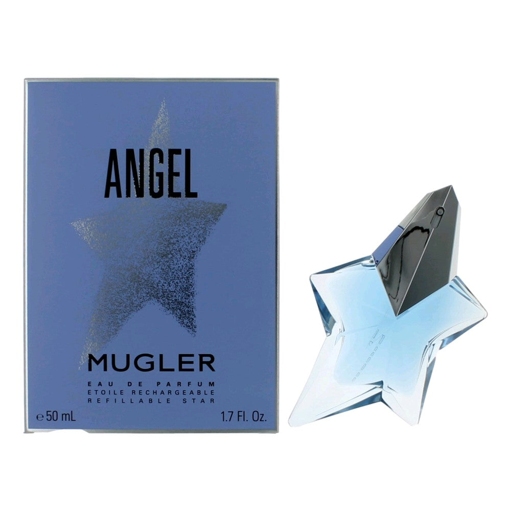 Angel by Thierry Mugler, 1.7 oz Refillable EDP Spray for Women by Thierry Mugler